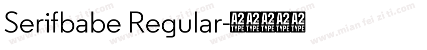 Serifbabe Regular字体转换